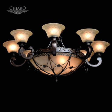 Люстра потолочная CHIARO 382012812 Айвенго 12x60W E27
